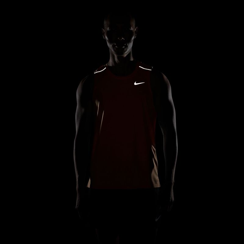 Férfi futópóló Nike Miler Dri-Fit total orange 4