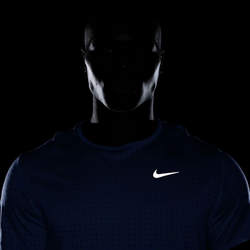 Férfi futópóló Nike Miler Breathe royal pulse 4