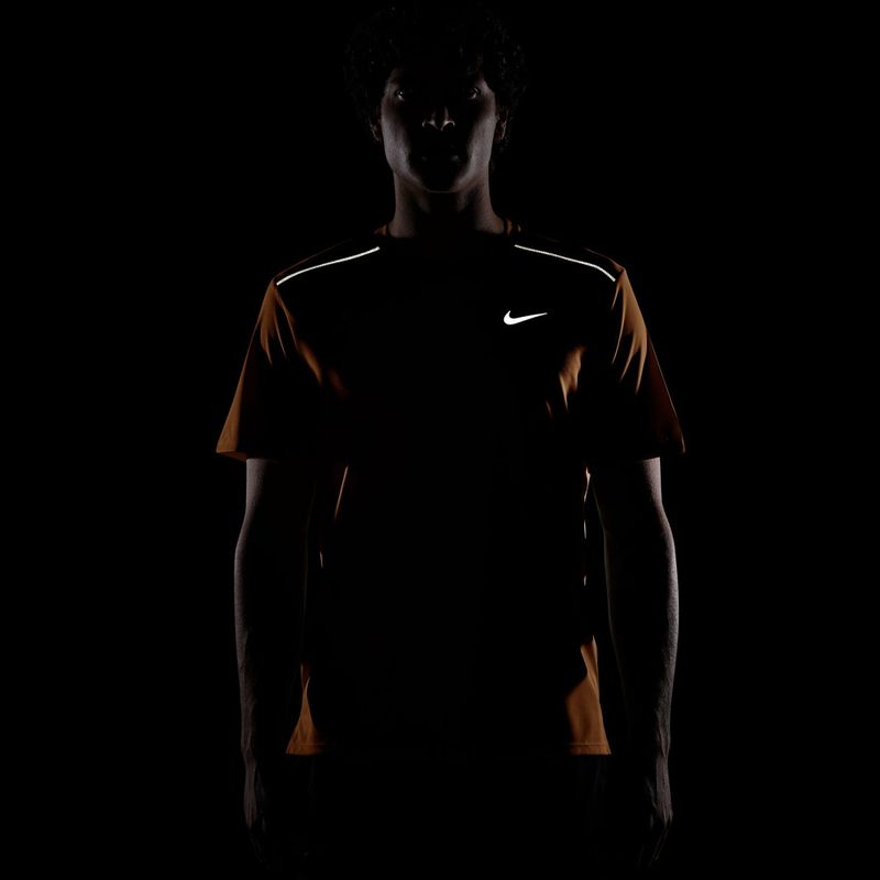 Férfi futópóló Nike Miler Dri-Fit UV total orange 7