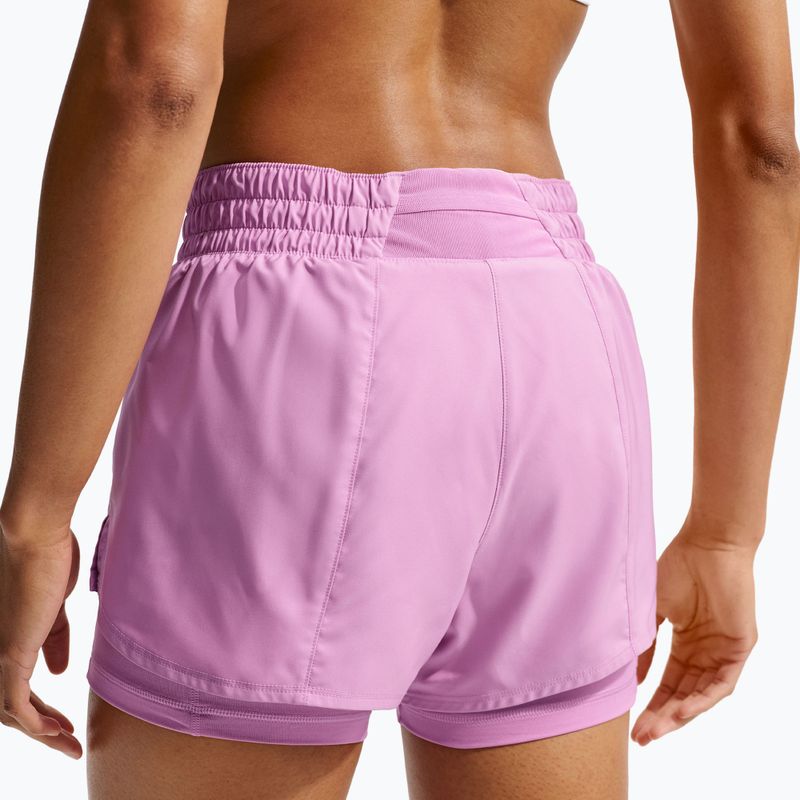 Női futónadrág Nike One Dri-FIT 2IN1 light magenta/white 4