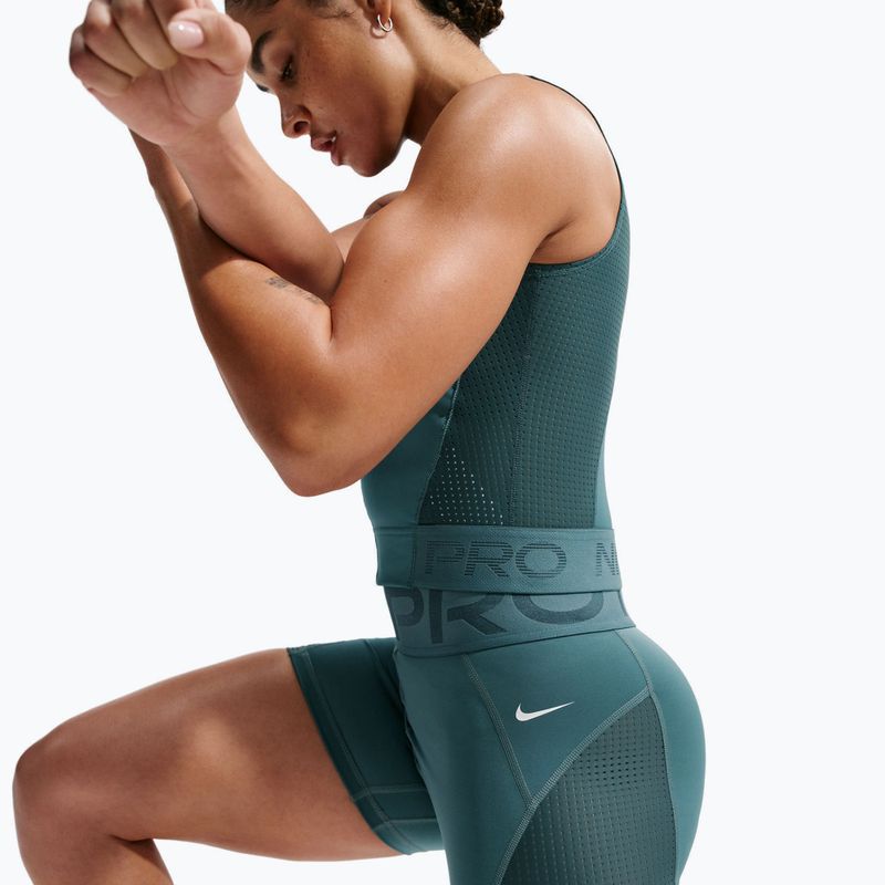 Női rövidnadrág Nike Pro Sculpt High Waisted 5" Biker mineral slate/faded spruce/white 6