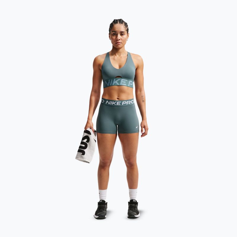 Edzőmelltartó Nike Pro Sculpt Medium Support mineral slate/denim turquoise/white 2