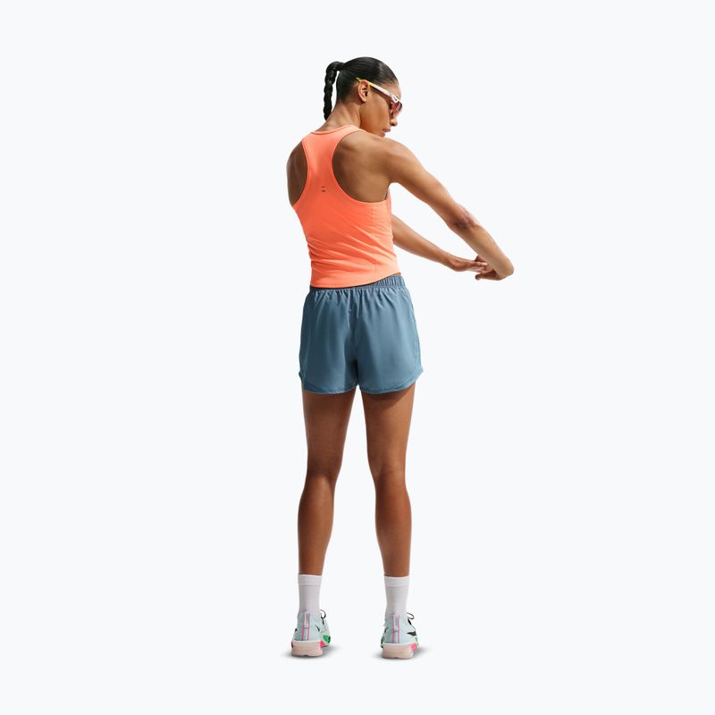 Női futópóló Nike Swoosh Run Dri-Fit orange pulse/photon dust/white 3