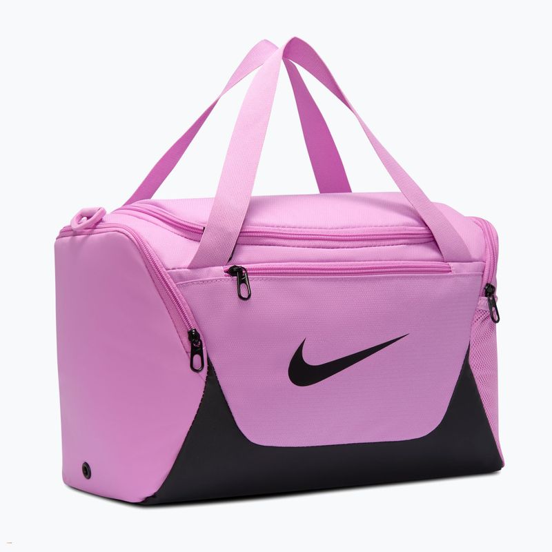 Edzőtáska Nike Brasilia Duffel Extra Small 24 l light magenta/black/black 2