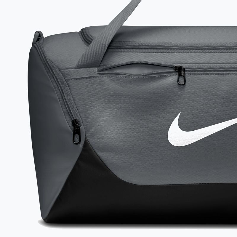 Edzőtáska Nike Brasilia Duffel Small 40 l smoke grey/black/white 6