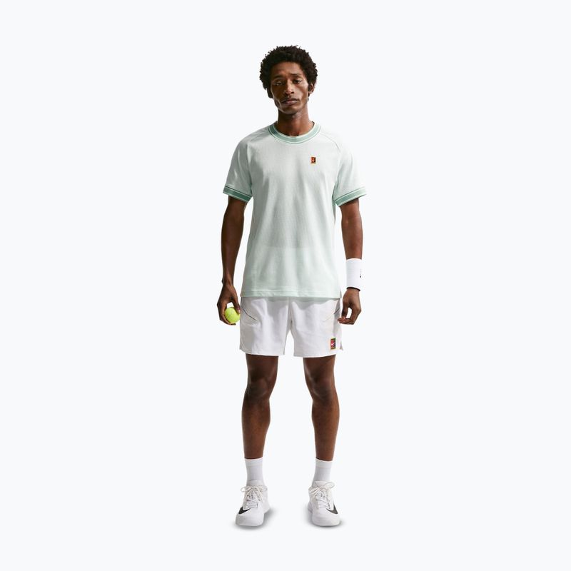 Férfi teniszpóló Nike Court Heritage barely green 2