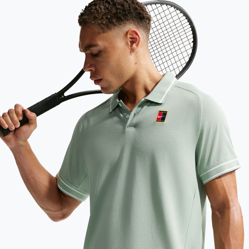 Férfi teniszpóló Nike Court Heritage Polo steam 5