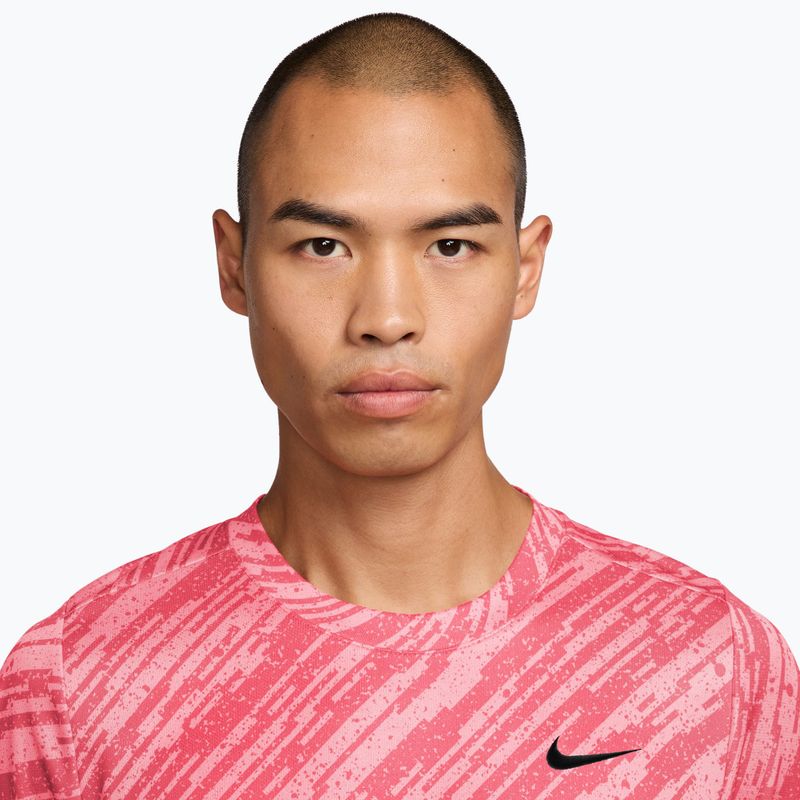Férfi teniszpóló Nike Court Dri-Fit Victory Print pink foam/black 3