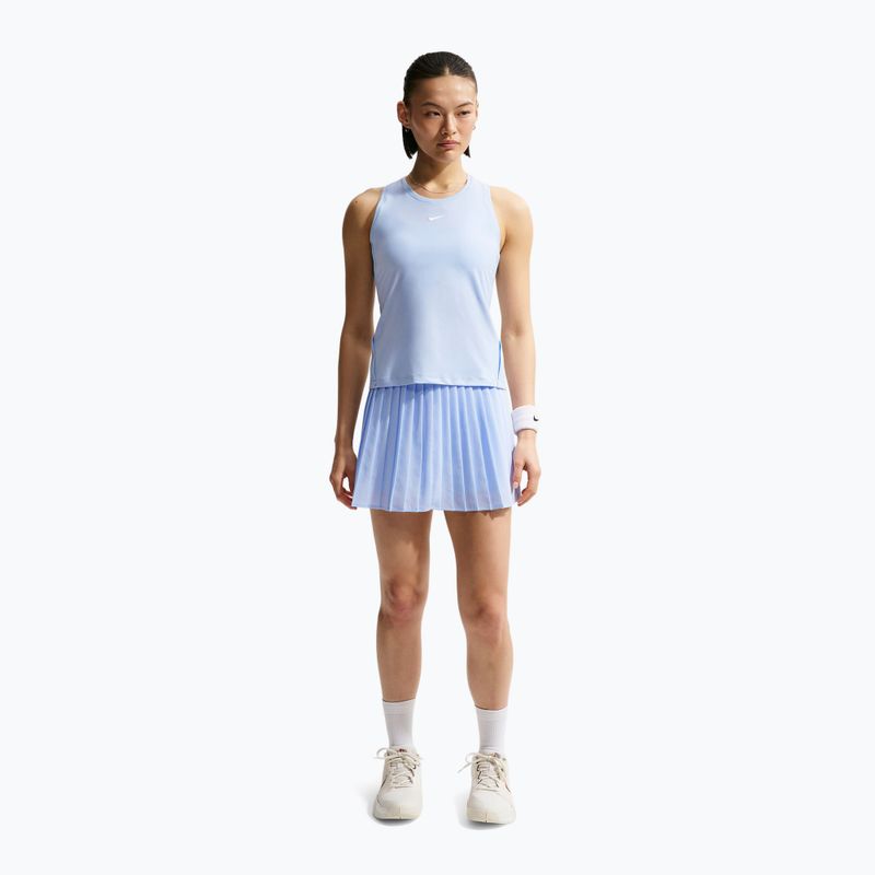 Teniszszoknya Nike Victory Dri-Fit High-Waisted Pleated hydrogen blue/hydrogen blue/white 2