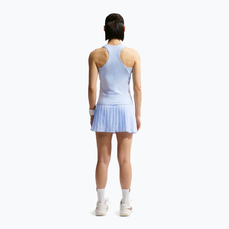 Teniszszoknya Nike Victory Dri-Fit High-Waisted Pleated hydrogen blue/hydrogen blue/white 3