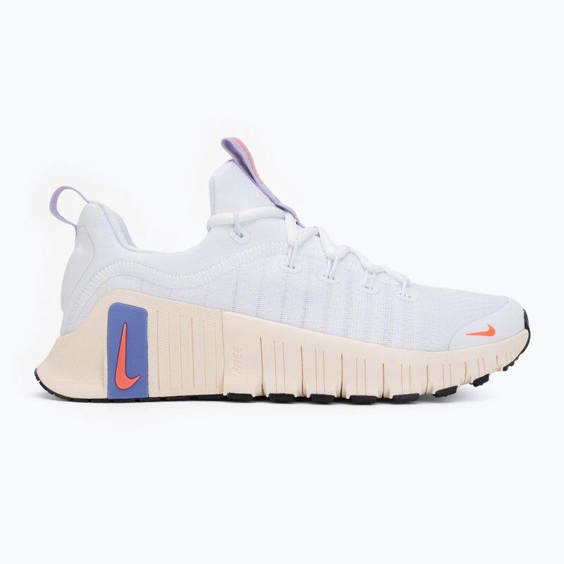 Női edzőcipő Nike Free Metcon 6 white/violet mist/chalk/hot lava 2