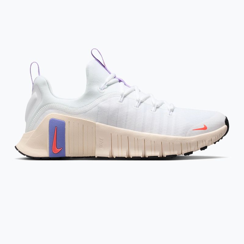 Női edzőcipő Nike Free Metcon 6 white/violet mist/chalk/hot lava 8