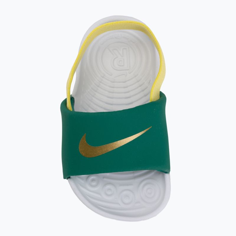 Nike Kawa gyerek papucs malachite/sonic yellow 5