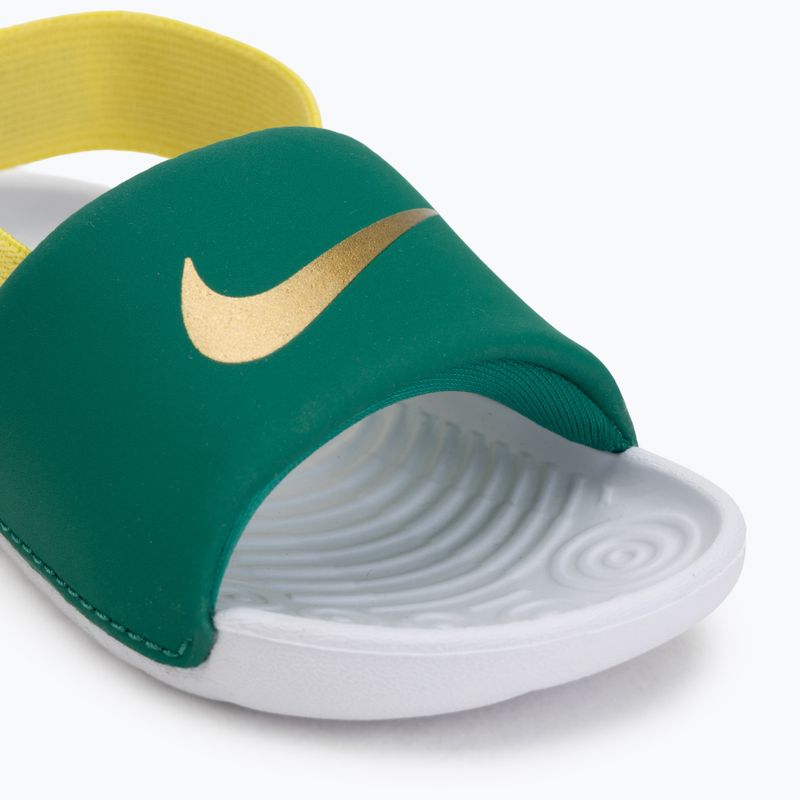 Nike Kawa gyerek papucs malachite/sonic yellow 7
