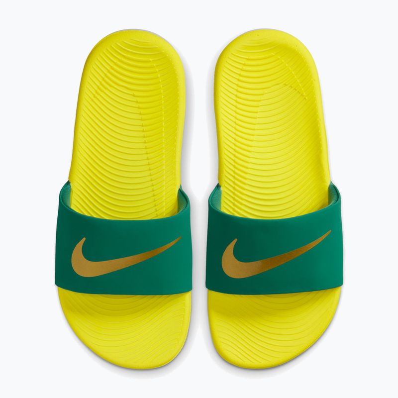 Papucsok Nike Coffee malachite/sonic yellow/metallic gold 10