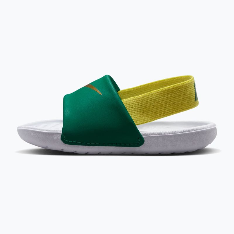 Nike Kawa gyerek papucs malachite/sonic yellow 2