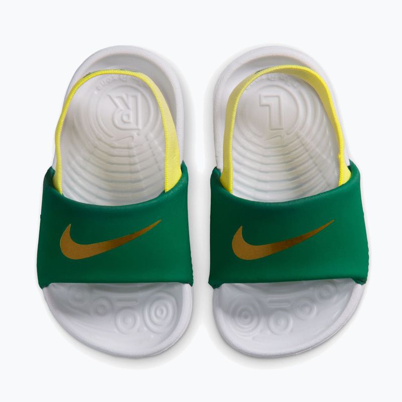 Nike Kawa gyerek papucs malachite/sonic yellow 5