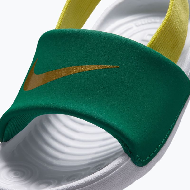 Nike Kawa gyerek papucs malachite/sonic yellow 7