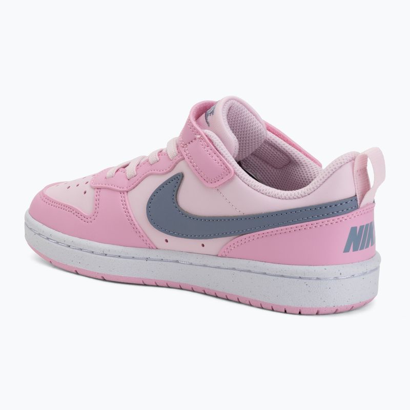 Gyerekcipők Nike Court Borough Low Recraft pink foam/pink rise/white/ashen slate 3