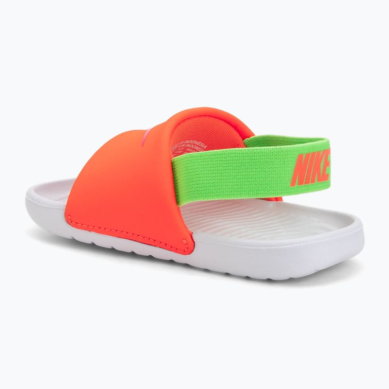 Gyerek papucs Nike Kawa total orange/green strike 3