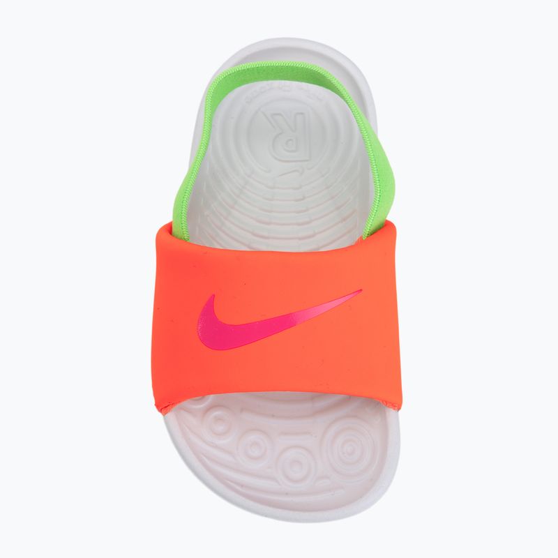 Gyerek papucs Nike Kawa total orange/green strike 5