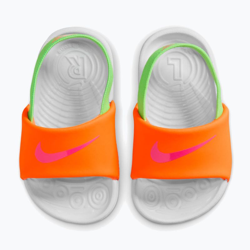 Gyerek papucs Nike Kawa total orange/green strike 5