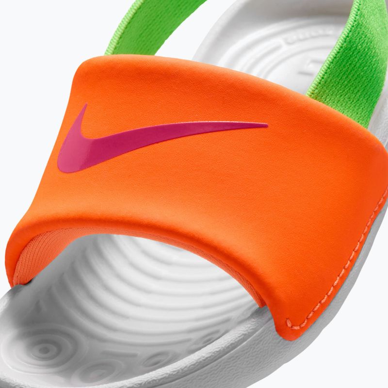 Gyerek papucs Nike Kawa total orange/green strike 7