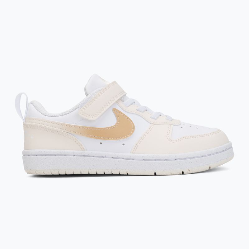 Gyerekcipők Nike Court Borough Low white/chalk/white/shimmer 2