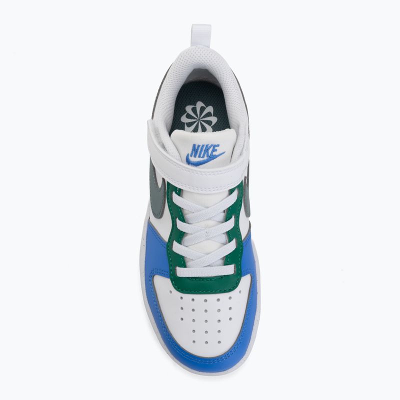 Gyerekcipők Nike Court Borough Low Recraft white/malachite/mineral slate 5