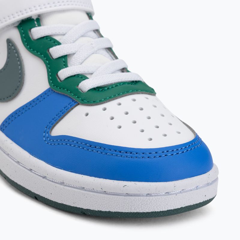Gyerekcipők Nike Court Borough Low Recraft white/malachite/mineral slate 7