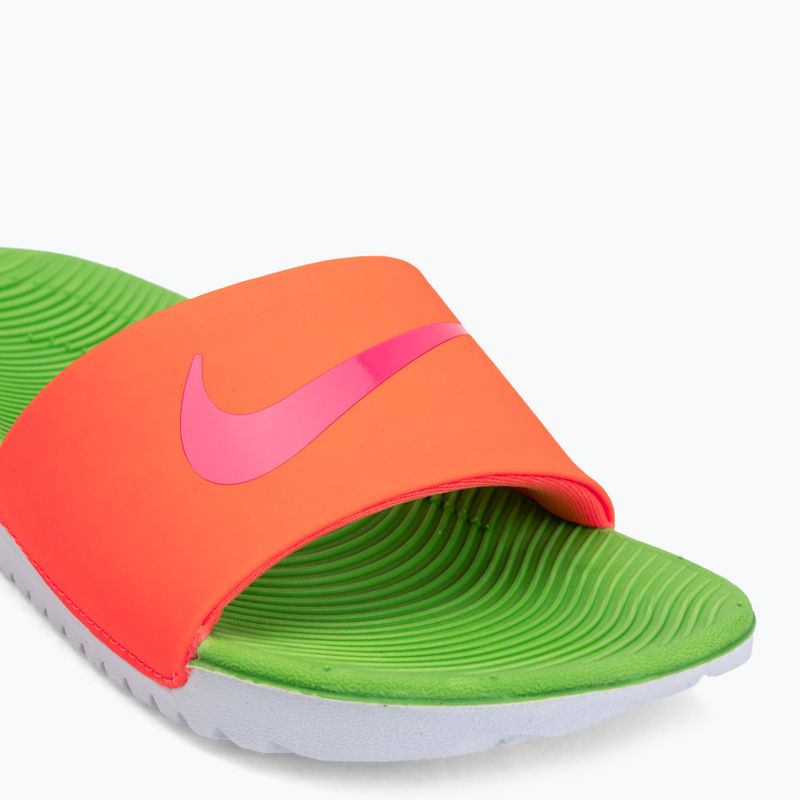 Papucsok Nike Coffee total orange/green strike/hyper pink 7