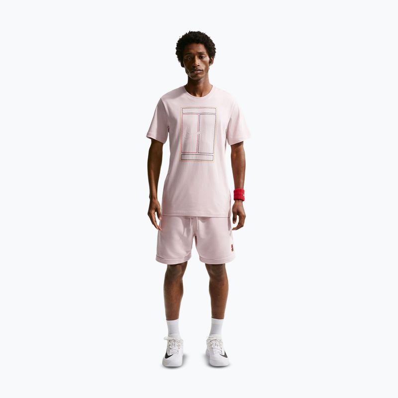 Férfi póló Nike Court Heritage silt red 2