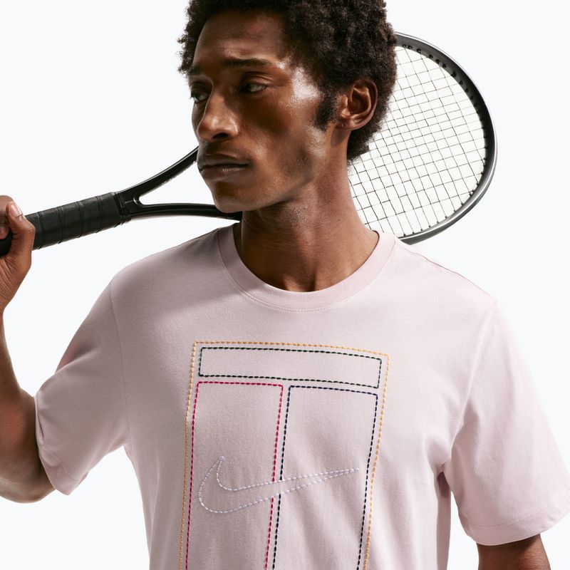 Férfi póló Nike Court Heritage silt red 6