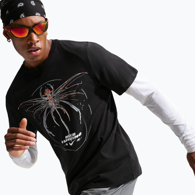 Férfi futópóló Nike Dri-Fit Running black 4