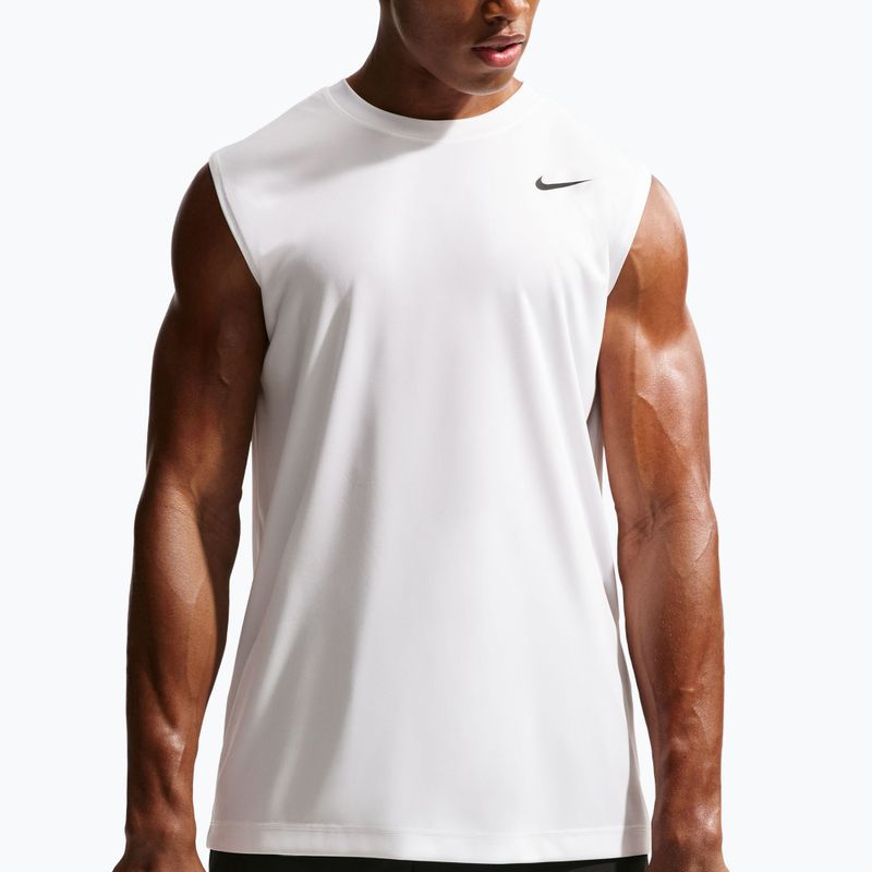 Férfi edző póló Nike Dri-FIT Sleeveless Training Top white/black