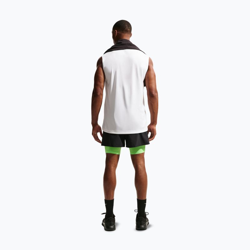 Férfi edző póló Nike Dri-FIT Sleeveless Training Top white/black 3
