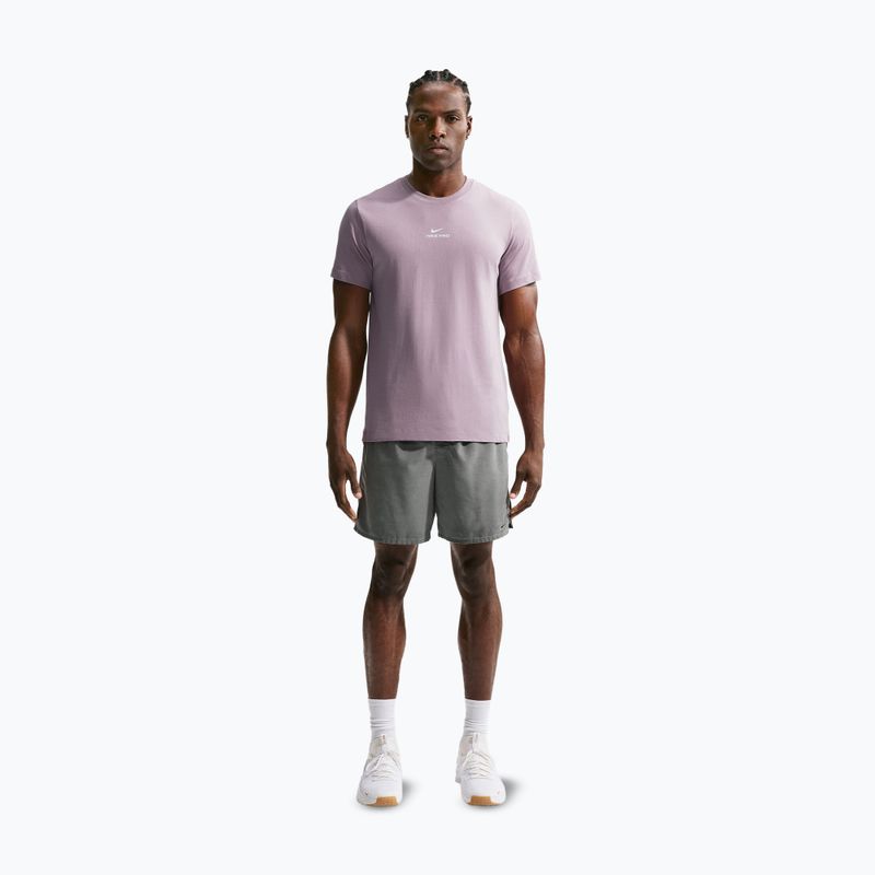 Férfi edzőpóló Nike Pro Dri-Fit light violet ore/white 2