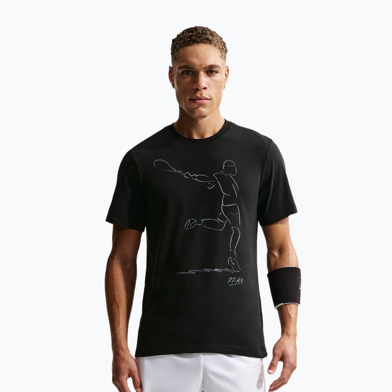 Férfi teniszpóló Nike Court Dri-Fit black