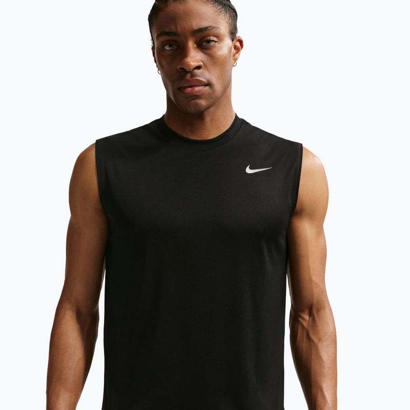 Férfi edző póló Nike Dri-FIT Sleeveless Training Top black/matte silver 3