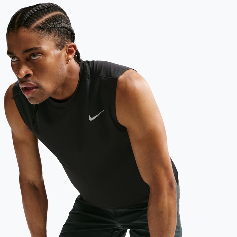 Férfi edző póló Nike Dri-FIT Sleeveless Training Top black/matte silver 5