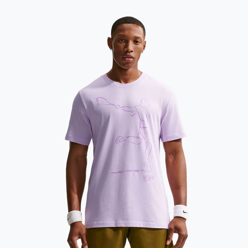 Férfi teniszpóló Nike Court Dri-Fit violet mist