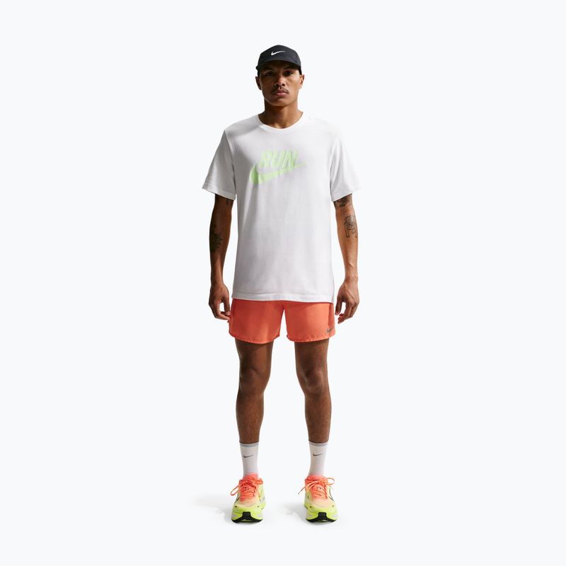 Férfi futópóló Nike Dri-Fit Running white/barely volt 2