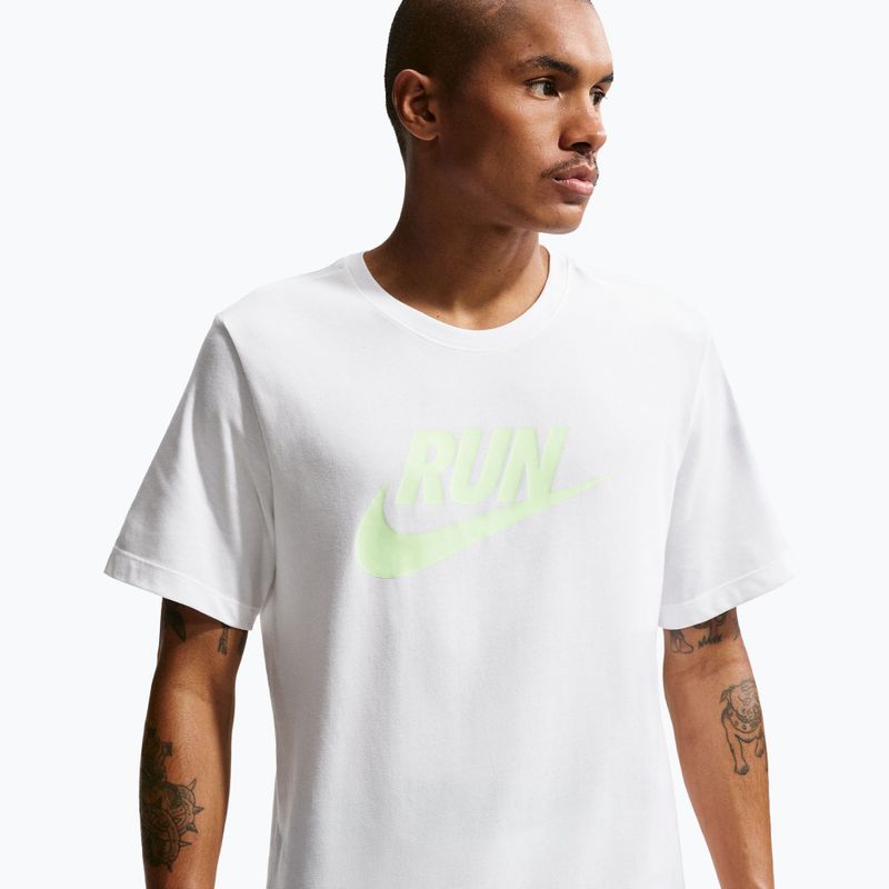 Férfi futópóló Nike Dri-Fit Running white/barely volt 4