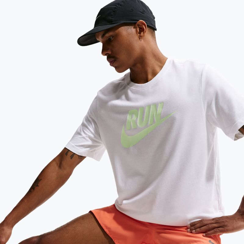 Férfi futópóló Nike Dri-Fit Running white/barely volt 6