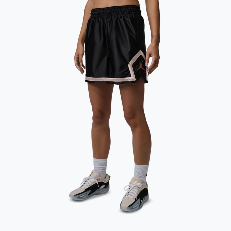Női kosárlabda rövidnadrág Jordan Sport Diamond 4" black/metallic gold