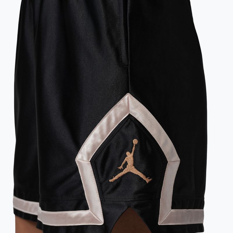 Női kosárlabda rövidnadrág Jordan Sport Diamond 4" black/metallic gold 6