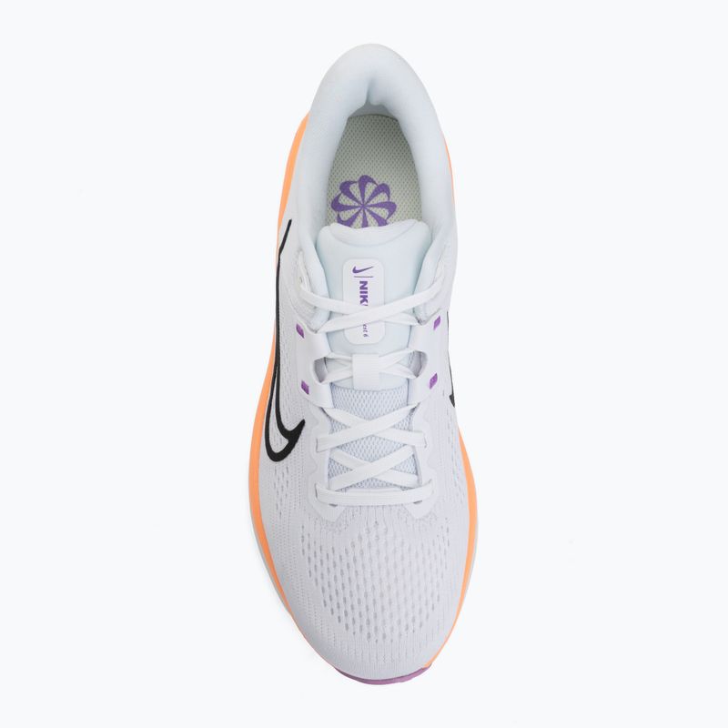 Női futócipő Nike Quest 6 white/bright violet/light magenta/black 5