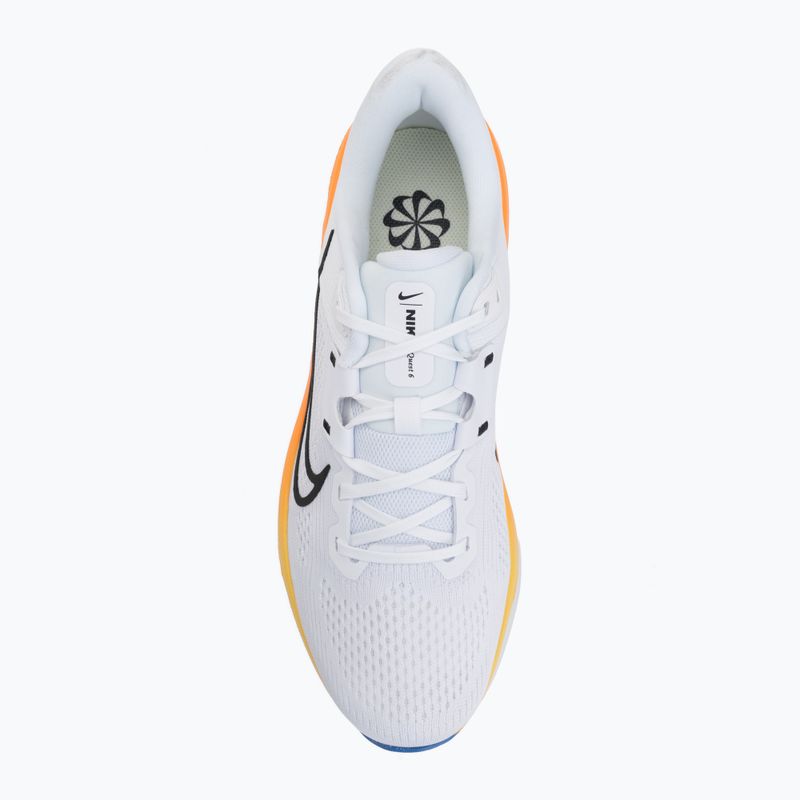 Férfi futócipő Nike Quest 6 white/blue crystal/total orange/off noir 5