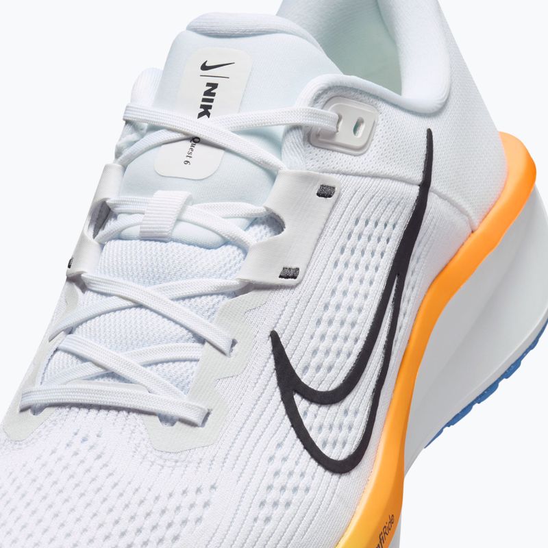 Férfi futócipő Nike Quest 6 white/blue crystal/total orange/off noir 3