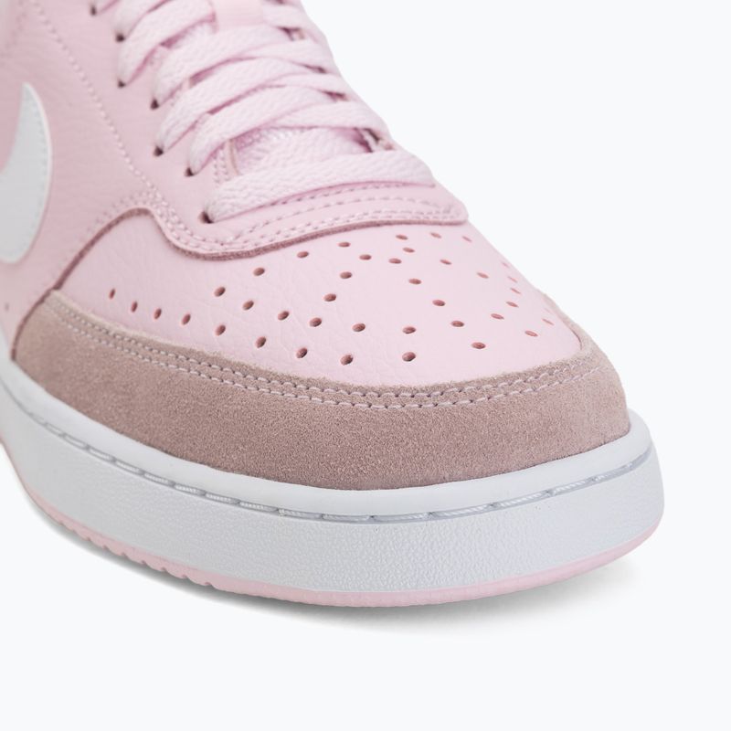 Női cipők Nike Court Vision Low Suede pink foam/white 7